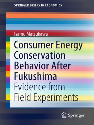 cover image of Consumer Energy Conservation Behavior After Fukushima